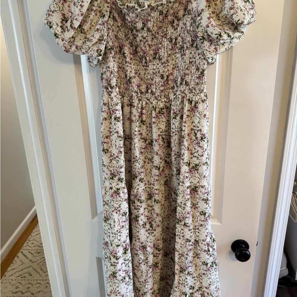 Max Studio Floral Ruffled Dress
